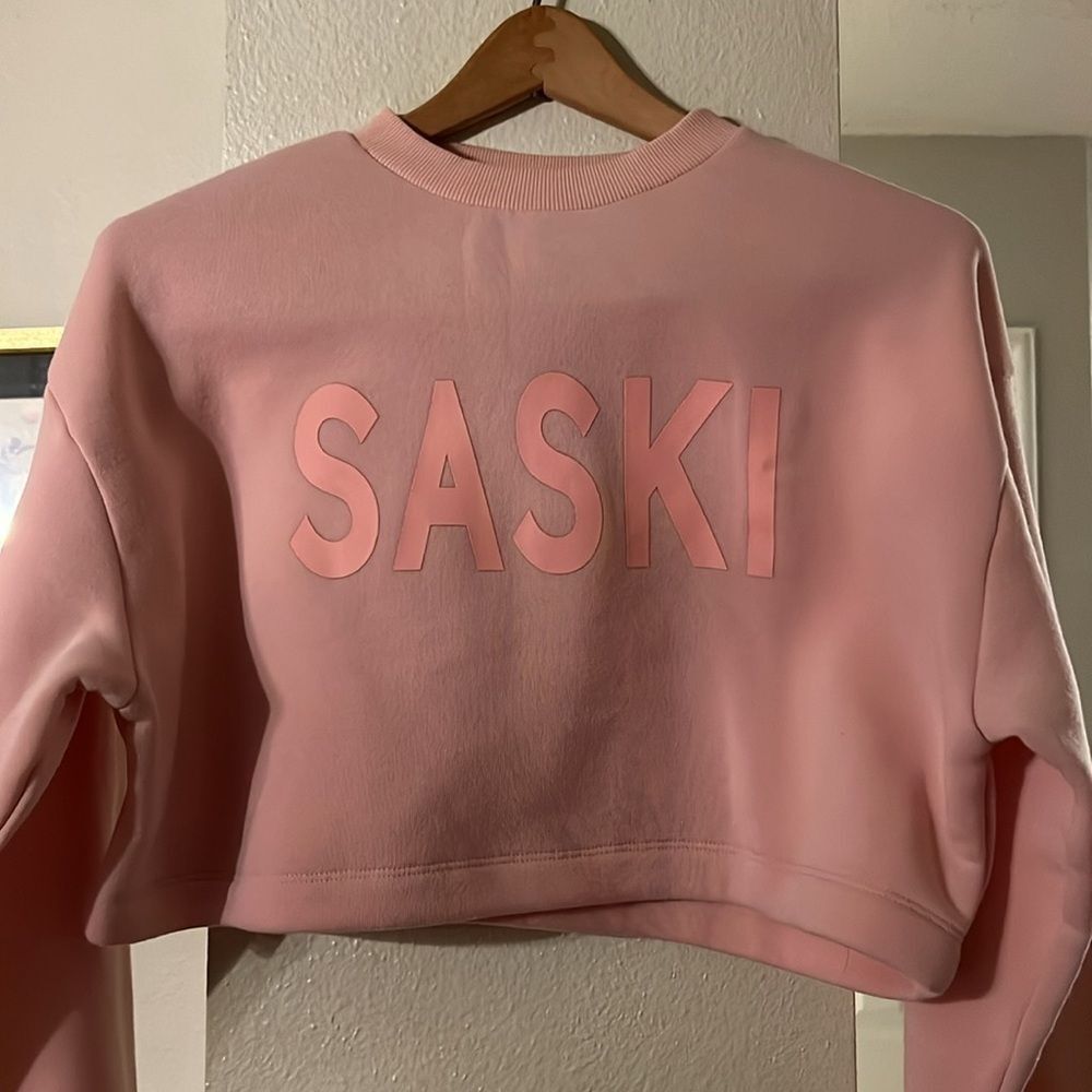 Saski‎ Cropped Sweatshirt - Pink Size L - Picture 2 of 5